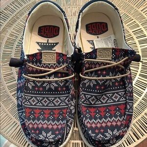 Hey Dude Women's Flats -“Winter Sweater” Pattern 7 Worn once